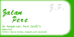 zalan pere business card